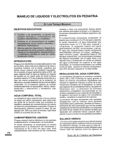 MANEJO DE L|QUIDOS Y ELECTROLITOS EN PEDIATRIA