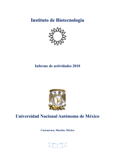 2010 - Instituto de Biotecnología