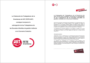 La Federación de Trabajadores de la Enseñanza de UGT (FETE