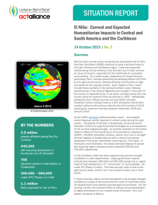 El Niño: Current and Expected Humanitarian Impacts in
