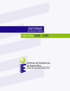 Año fiscal 2008-2009 - Instituto de Estadísticas de Puerto Rico