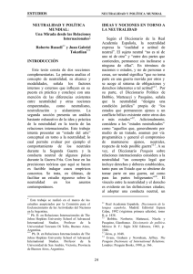 ESTUDIOS 24 NEUTRALIDAD Y POLÍTICA