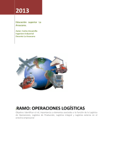 Ramo: Operaciones Logísticas - administracion logistica 2013