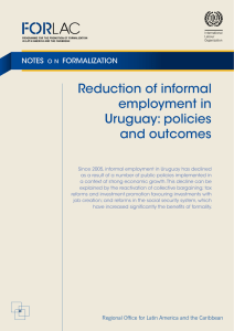 Reduction of informal employment in Uruguay: policies and