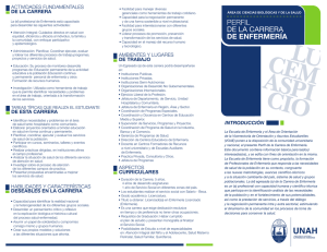 perfil de la carrera de enfermería - Universidad Nacional Autónoma