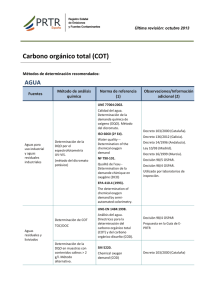 Carbono orgánico total (COT)