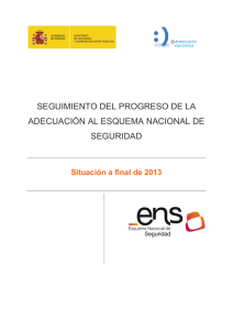 Informe de progreso de la adecuación al ENS