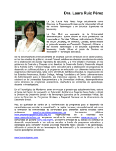 Dra. Laura Ruiz Pérez - Centro Virtual de Aprendizaje