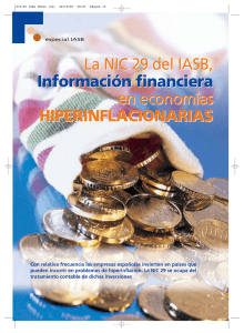 La NIC 29 del IASB, Información financiera en economías