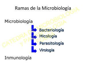 Ramas de la Microbiología - Facultad de Odontología