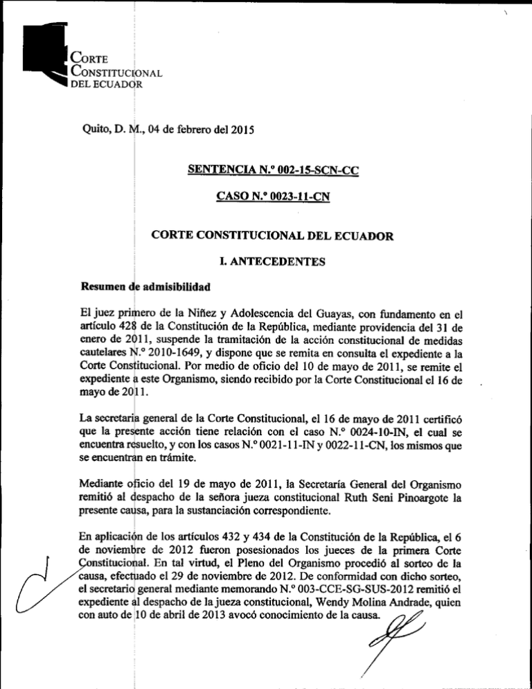 Descargar Sentencia Corte Constitucional Del Ecuador