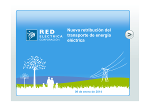 Nueva retribución del transporte de energía eléctrica