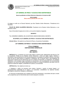 Ley General de Pesca y Acuacultura Sustentables