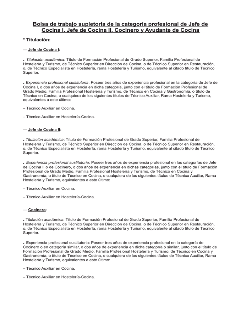 Titulaciones