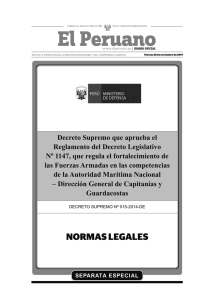 Reglamento del Decreto Legislativo N° 1147.