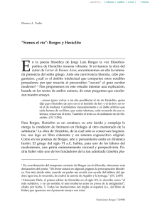 “Somos el río”: Borges y Heráclito