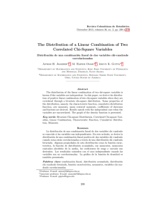 The Distribution of a Linear Combination of Two Correlated Chi