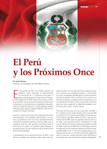 El Perú y los Próximos Once