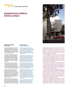Equipamientos públicos Entorno urbano