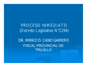 PROCESO INMEDIATO (Decreto Legislativo N°1194)