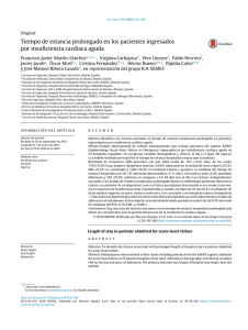Tiempo de estancia prolongado en los pacientes ingresados por
