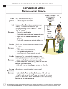 Instrucciones Claras, Comunicación Directa
