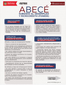Abece_Subsidio desempleo y microcrédito