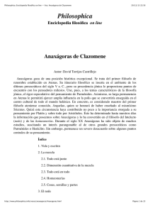 Philosophica: Enciclopedia filosófica on line — Voz: Anaxágoras de