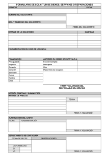 formulario de solicitud de bienes, servicios o reparaciones