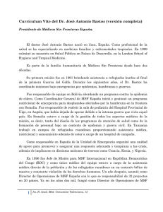 Curriculum Vite del Dr. José Antonio Bastos (versión completa)