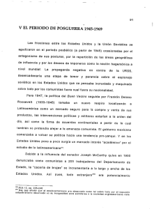 V EL PERIODO DE POSGUERRA 1945—1969