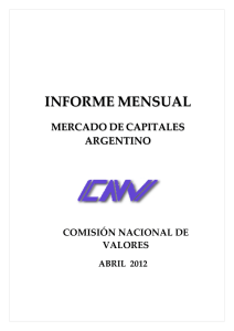 Mercado de Capitales - Abril 2012