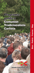Programa político - Comunión Tradicionalista Carlista