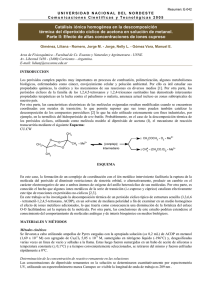 Catálisis iónica homogénea en la descomposición térmica del