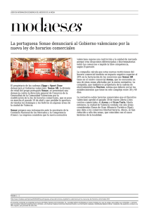 La portuguesa Sonae denunciará al Gobierno valenciano por la