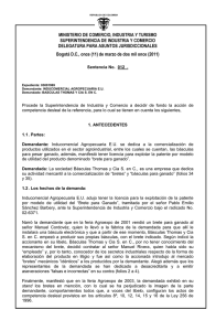 12 del 11 de marzo de 2011 - Superintendencia de Industria y