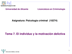 TEMA 7 Psicología criminal - RUA