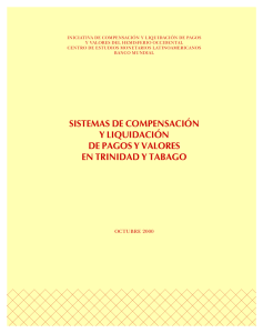 SISTEMAS DE COMPENSACIÓN Y LIQUIDACIÓN DE PAGOS Y