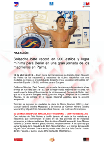 13_04_2014 fin open palma - Federación Madrileña de Natación