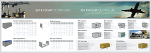 SEA FREIGHT CONTAINERS AIR FREIGHT CONTAINERS