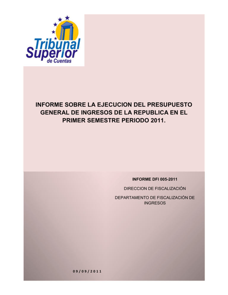 Informe Sobre La Ejecucion Del Presupuesto 