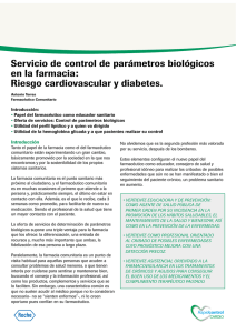 Servicio de control de parámetros biológicos en la farmacia: Riesgo