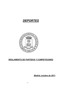 DEPORTES - Universidad Politécnica de Madrid