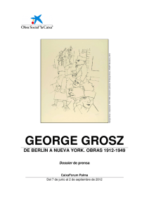 GEORGE GROSZ - Sala de Prensa
