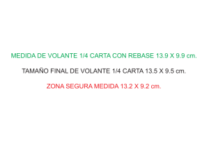 MEDIDA DE VOLANTE 1/4 CARTA CON REBASE 13.9 X 9.9 cm