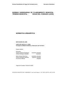 NORMAS SUBSIDIARIAS DE PLANEAMIENTO MUNICIPAL