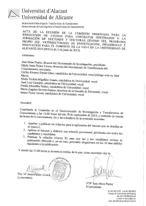 Page 1 Universitat d`Alacant / S Universidad de Alicante Vicerectorat