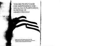 Page 1 TOWARD PEOPLE`S WAR FOR INDEPENDENCE AND
