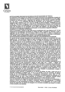 NOTIFICACIONES PROPUESTAS DE RESOLUCION DE