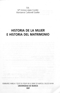 HISTORIA DE LA MUJER E HISTORIA DEL MATRIMONIO